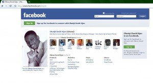 A snapshot of my Facebook profile as can be viewed by visitors not logged-in to Facebook