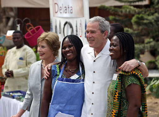 George Bush in Ghana