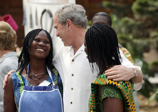 George Bush in Ghana