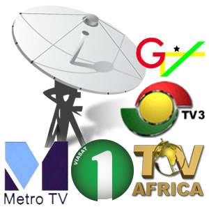 Ghanaian free-to-air TV stations available on satellite