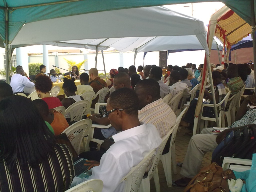 A cross-section of the audience at BarCamp Ghana 2009