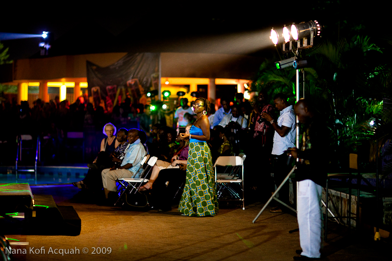 Nana D. Sekyimah (centre) with a cross-section of the audience. Photo by Nana Kofi Acquah. Used by permission.