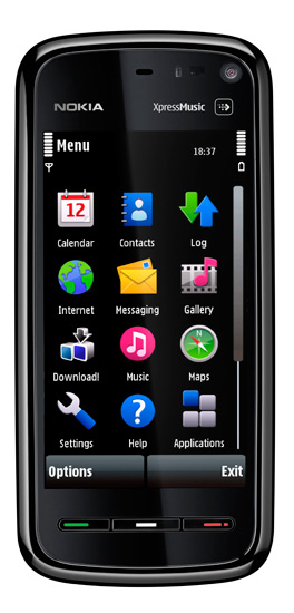 The Nokia 5800 XpressMusic multimedia device