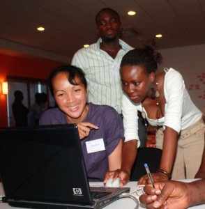 Esoko tech team with Madagascar Partner