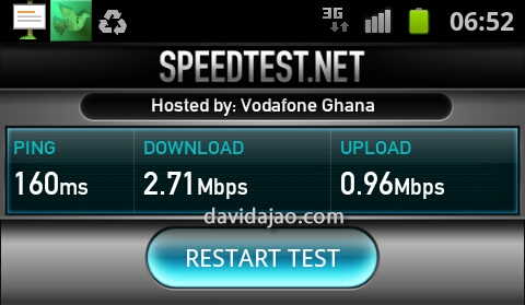 Airtel Ghana speedtest
