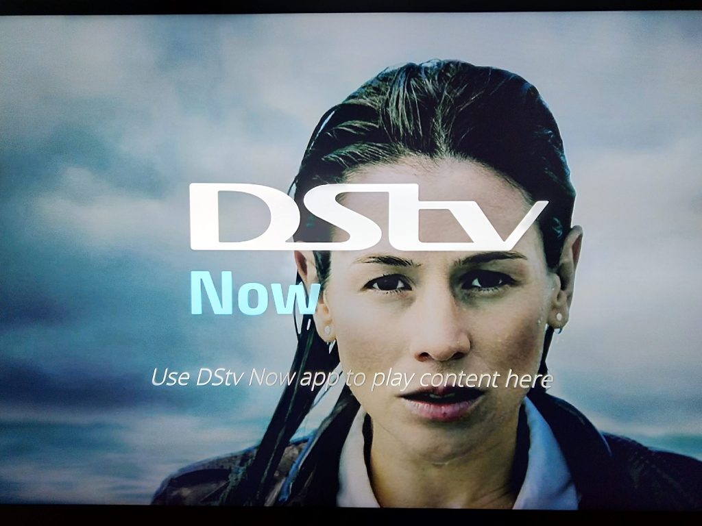 DStv Now cast to a TV screen using Google ChromeCast