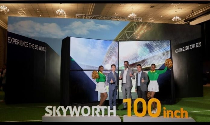 SKYWORTH unveiled the largest 4K QLED Google TV in South Africa - the SUF958P
