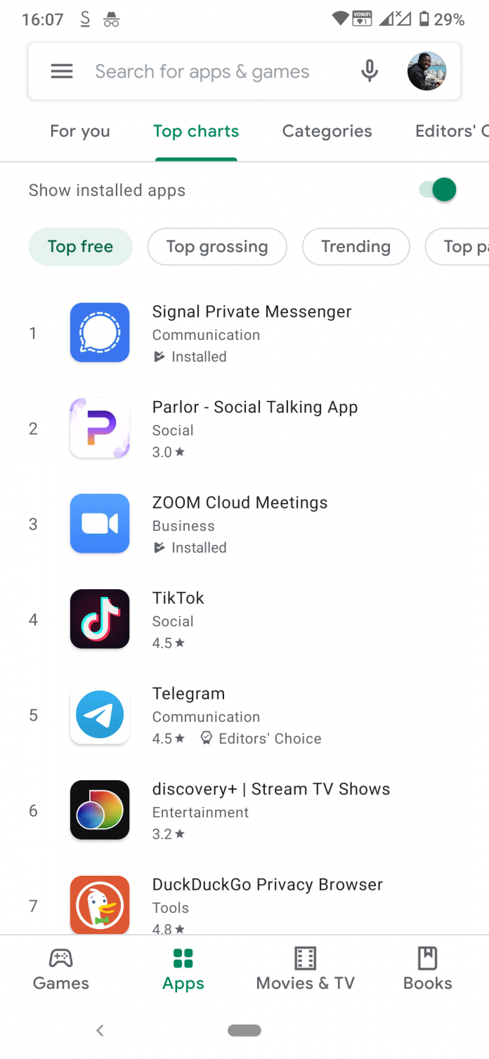 signal messaging app