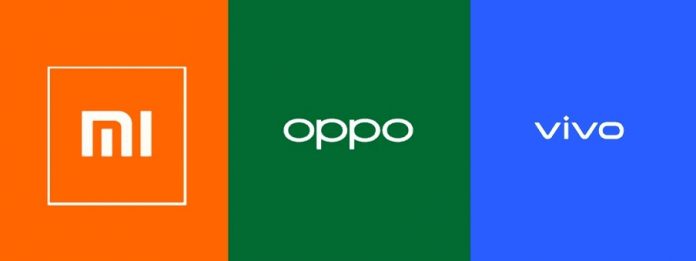 OPPO, Xiaomi, and Vivo