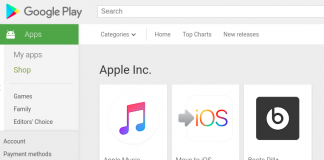 Apple Apps on Google Play Store