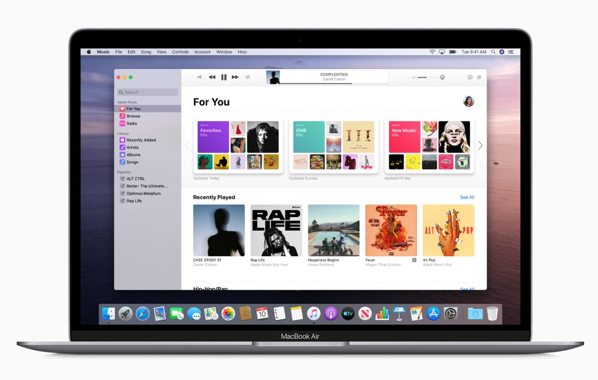 Apple phases out iTunes in new Mac update