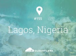 Lagos is CloudFlare's 155th peering city.