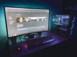 A computer gaming PC