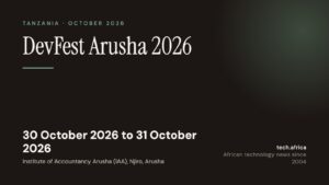 DevFest Arusha 2026 runs two days in northern Tanzania 2 devfest arusha 2026 card