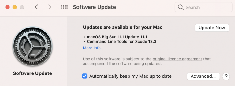 MacOS Big Sur December 2020 update