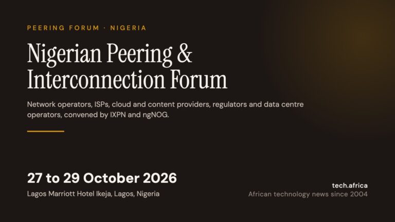 Events 8 Event card: Nigerian Peering and Interconnection Forum, 27 to 29 October 2026, Lagos Marriott Hotel Ikeja