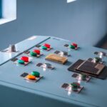 Close-up of an industrial control panel