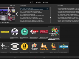 A screenshot of TV2GO streaming service as taken on 10 Nov 2018