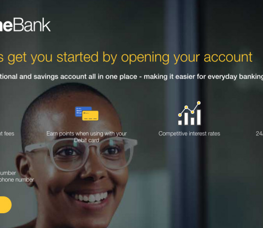 A bank account can be opened with Tyme Bank online using a South African ID Number and South African cellphone number.