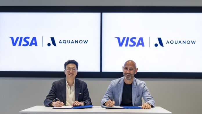 Godfrey Sullivan, Head of Product and Solutions for CEMEA at Visa and Phil Sham, CEO of Aquanow.