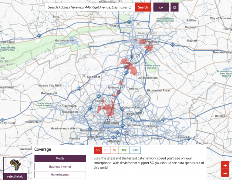 Vodacom 5G network coverage is expanding Vodacom 5G network coverage is expanding