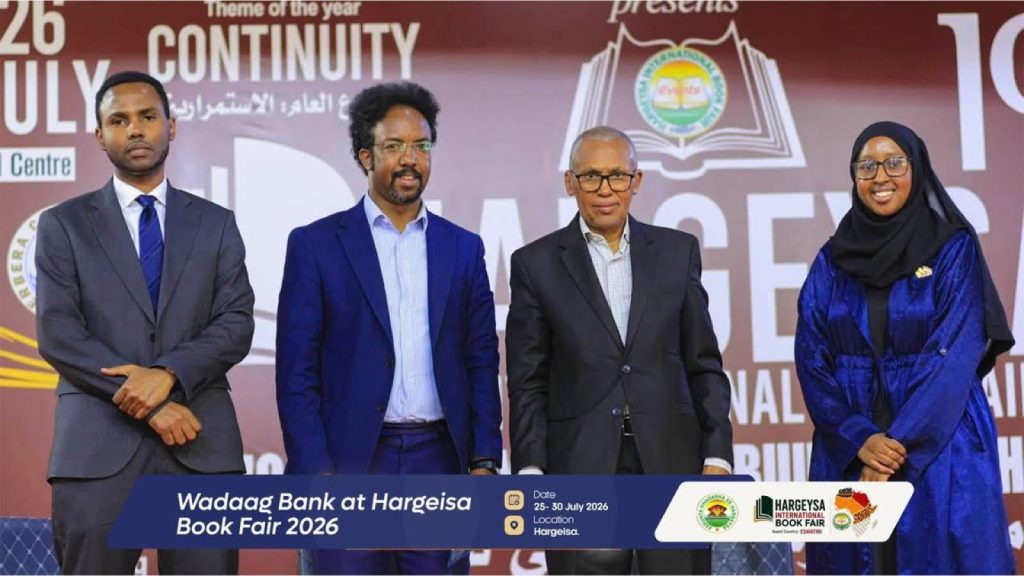Q&A: building a digital Islamic bank in Somaliland 15 Wadaag Bank representatives at the Hargeysa International Book Fair 2026, held in Hargeisa, Somaliland, from 25 to 30 July 2026.