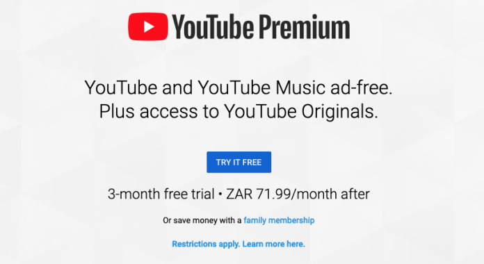 YouTube Premium now in South Africa