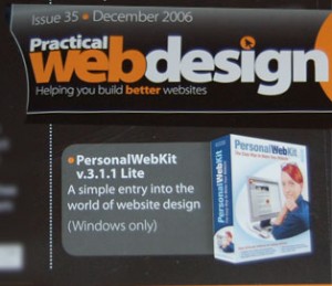 A snapshot of a Web Design magazine. Staying informed is very necessary in the world of web design.